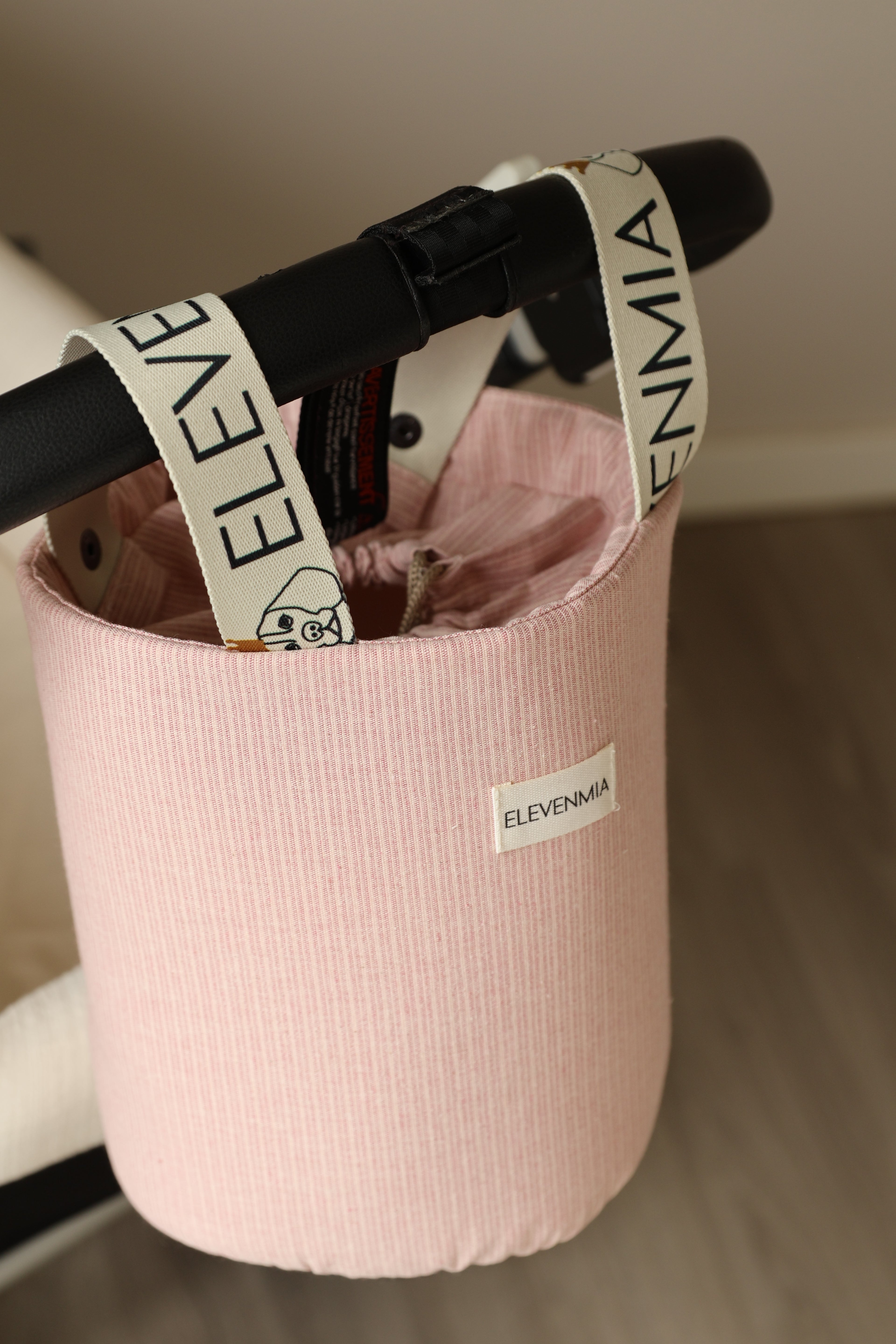 Bolso Mandana Mini Stripe Rosa