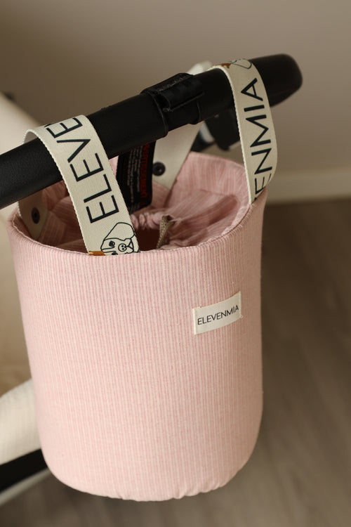 Bolso Mandana Mini Stripe Rosa
