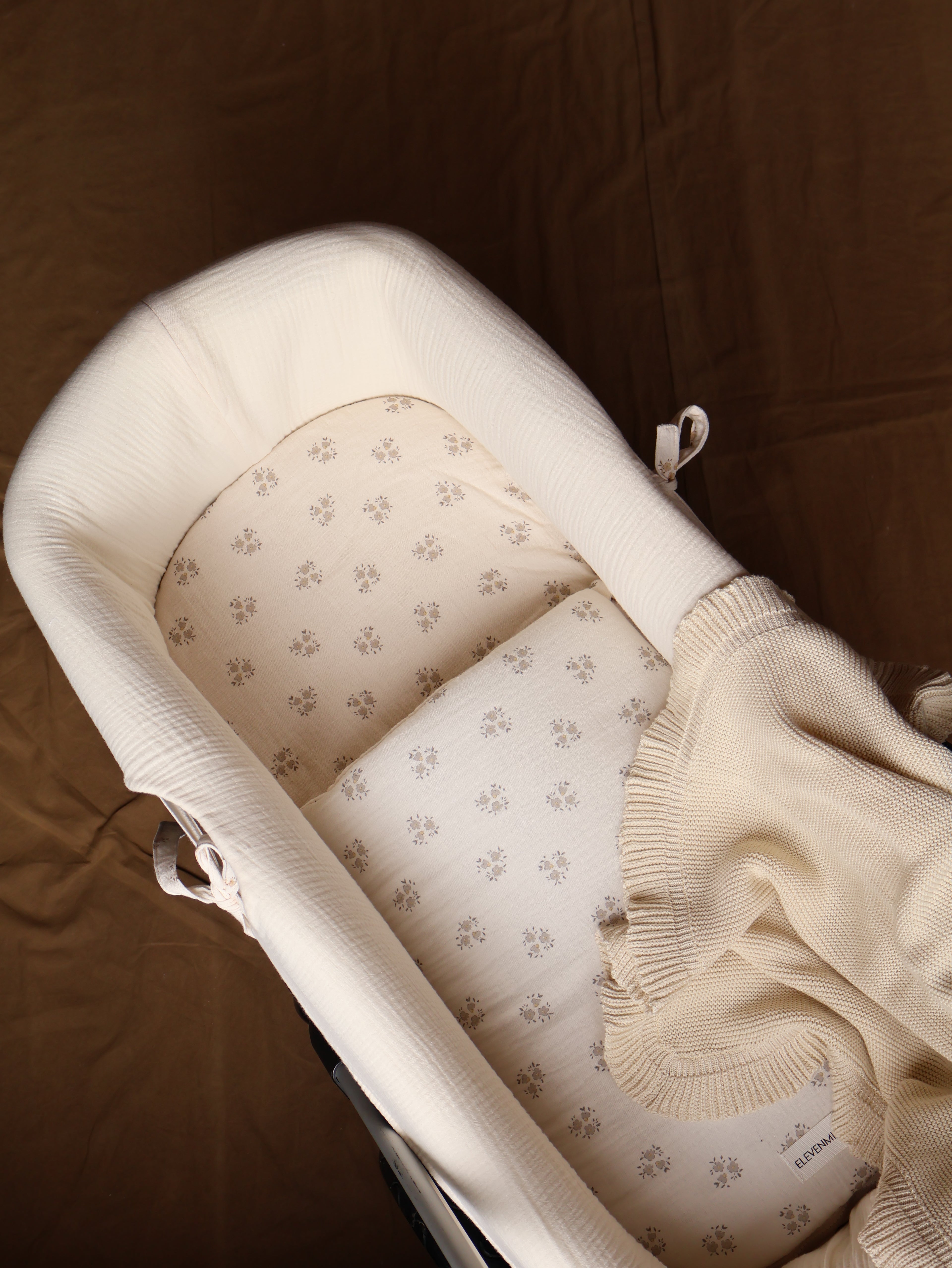 Saco Bajera Cochecito Gasa Sia Gris