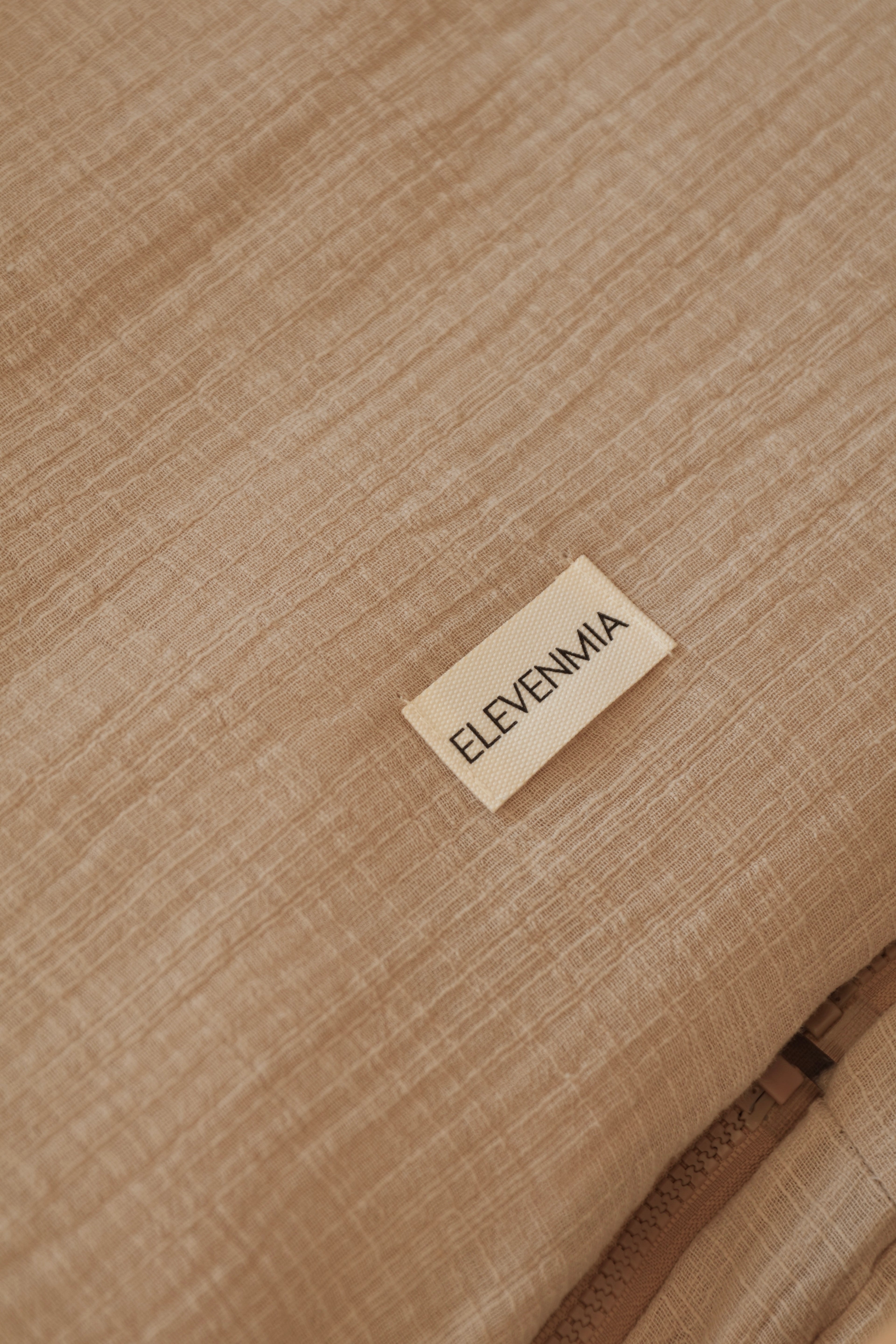 Saco Bajera de Cuna 60 x 120 Gasa Rústica Arena