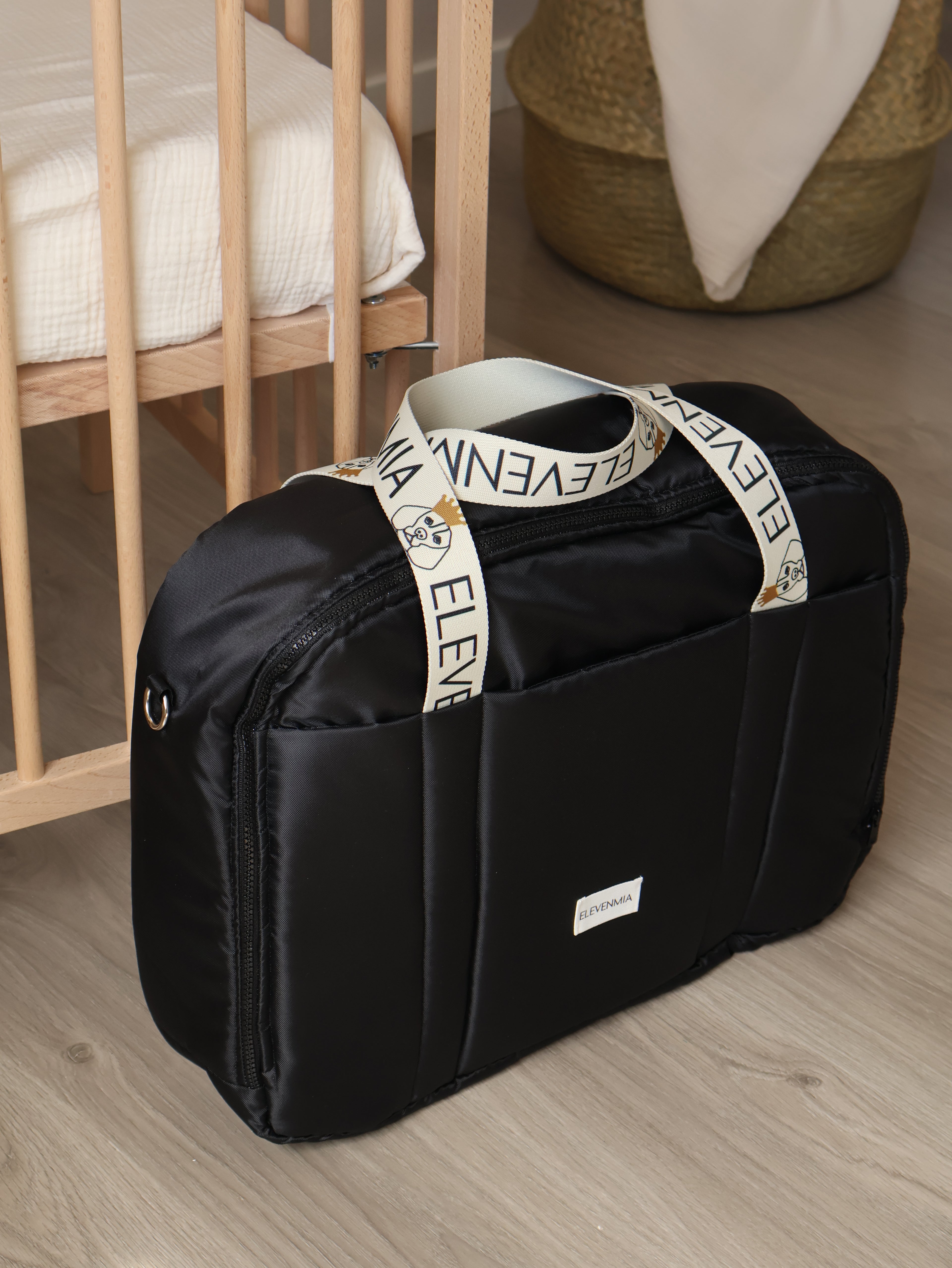 Maleta Maternal Technic Negro Impermeable