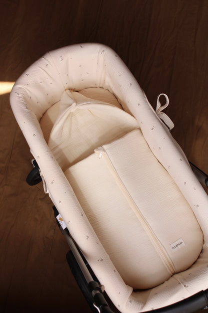 Carrycot Bag Beige Muslin