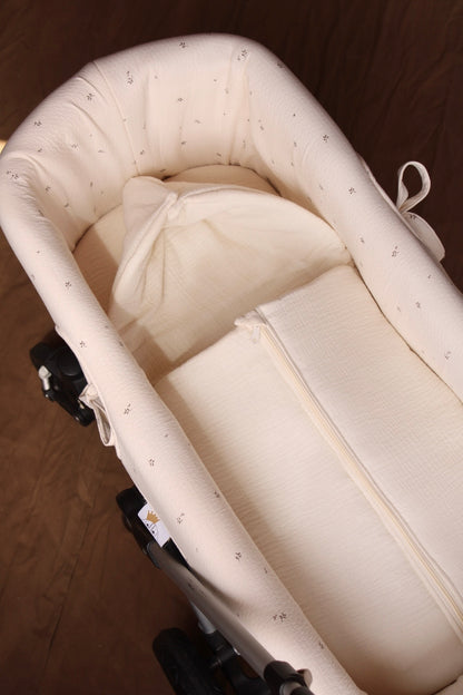 Carrycot Bag Beige Muslin