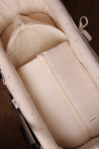 Carrycot Bag Beige Muslin