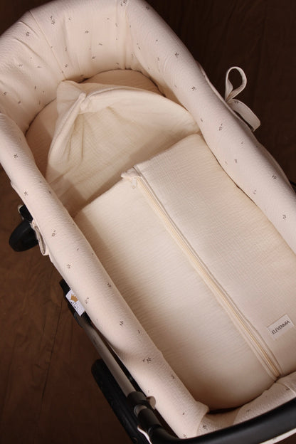 Carrycot Bag Beige Muslin