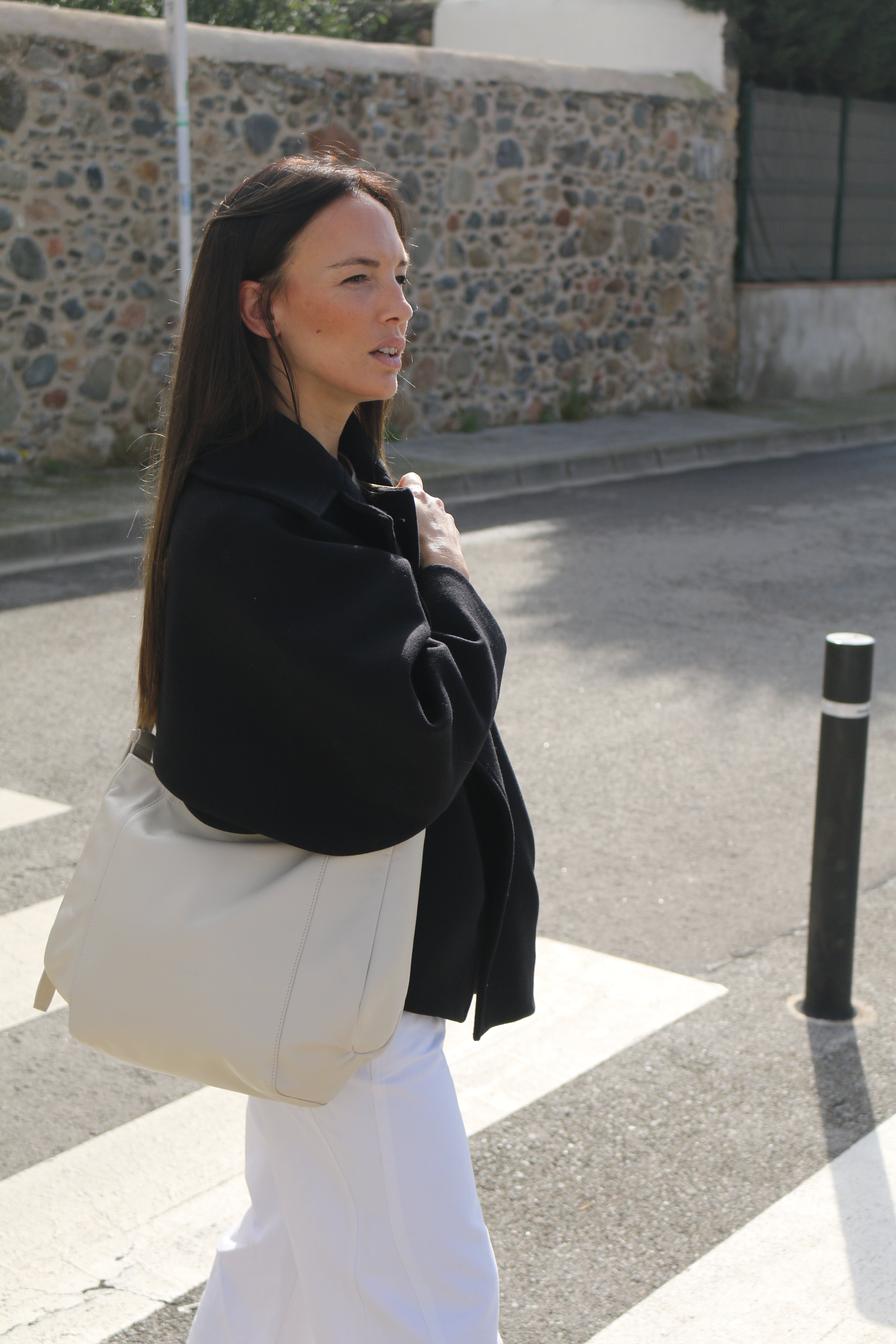 Bolso Piel con Piel Crudo