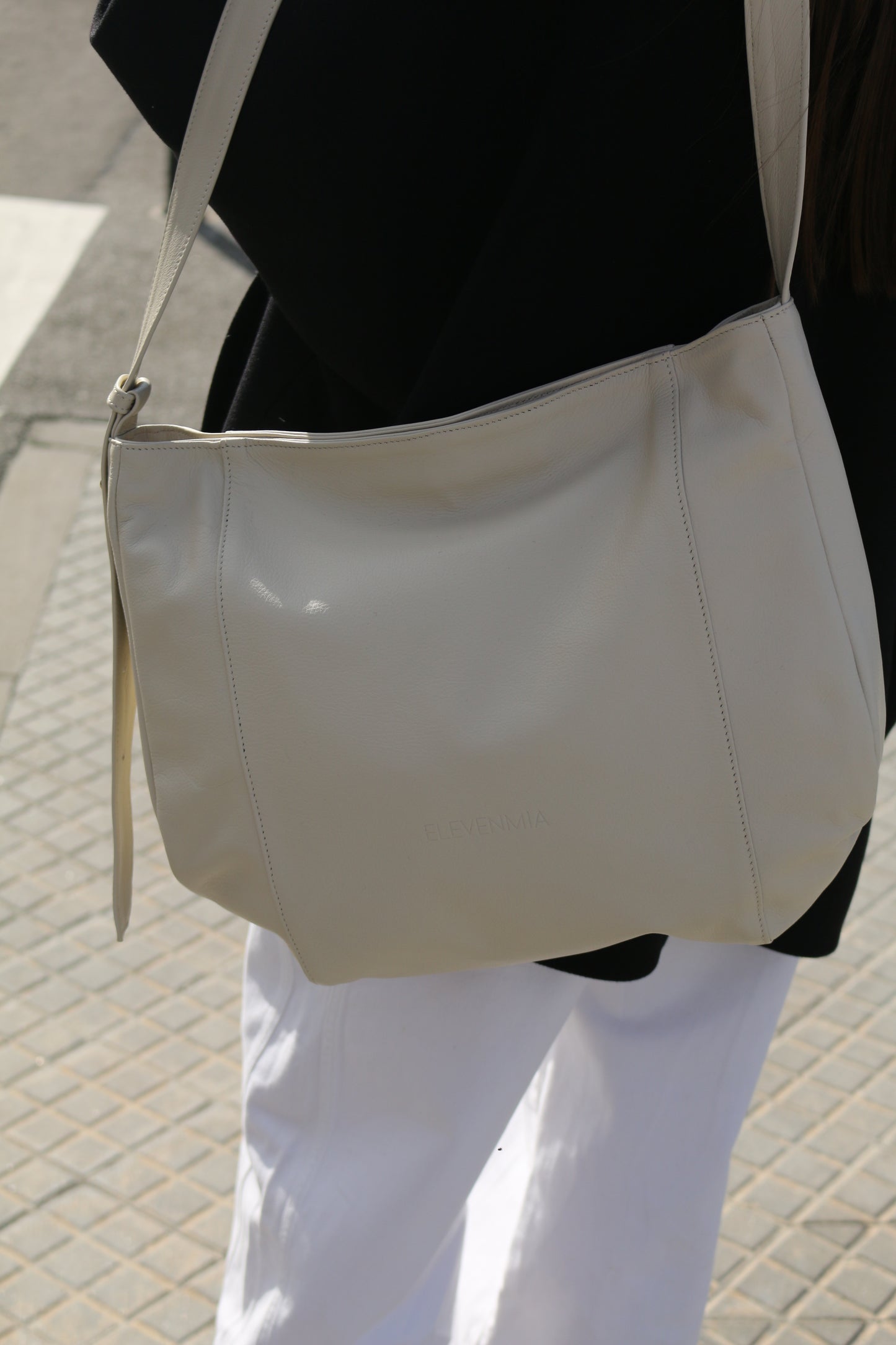 Bolso Piel con Piel Crudo