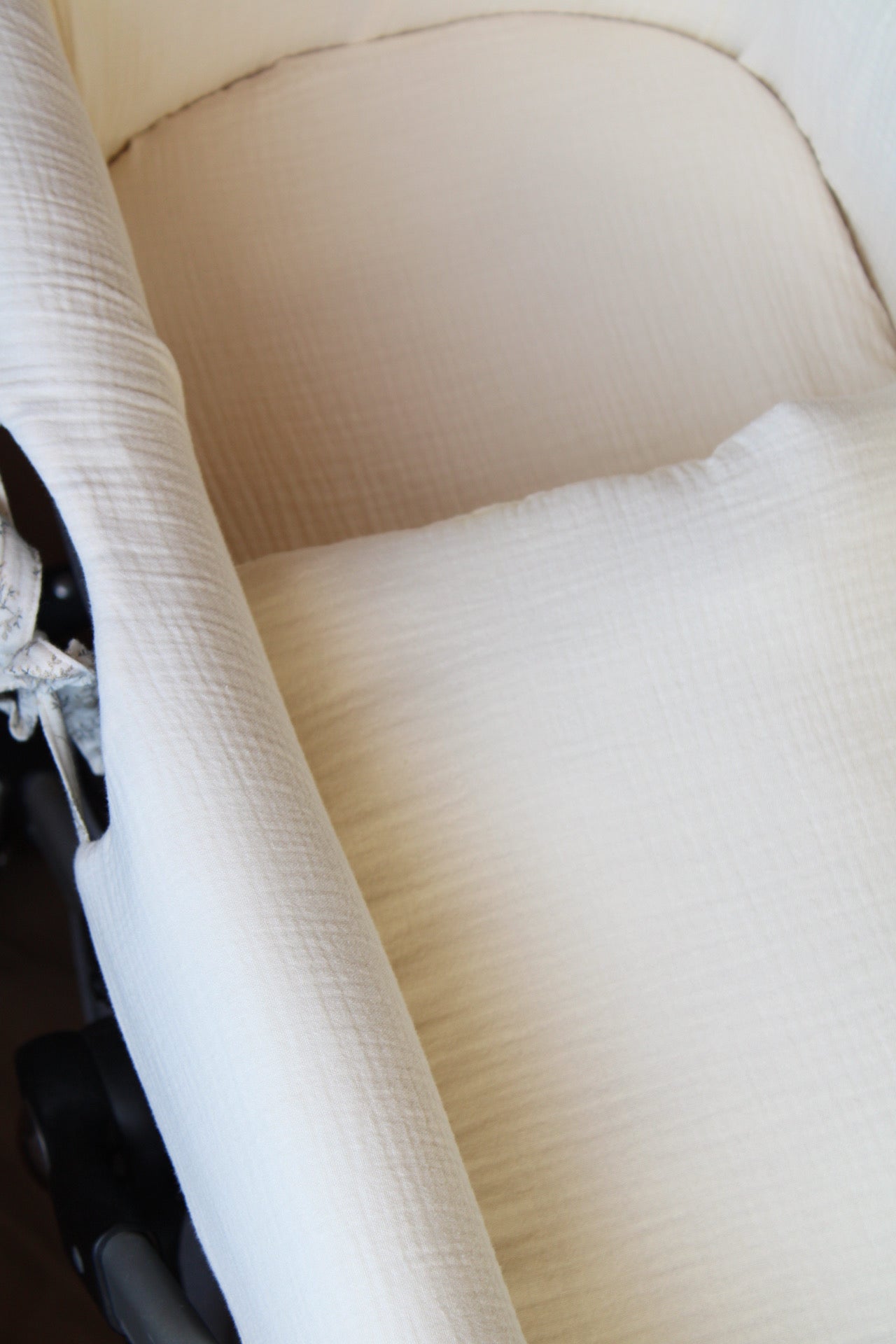 Vestidura Cochecito Gasa Cruda + Gasa Cruda reversible