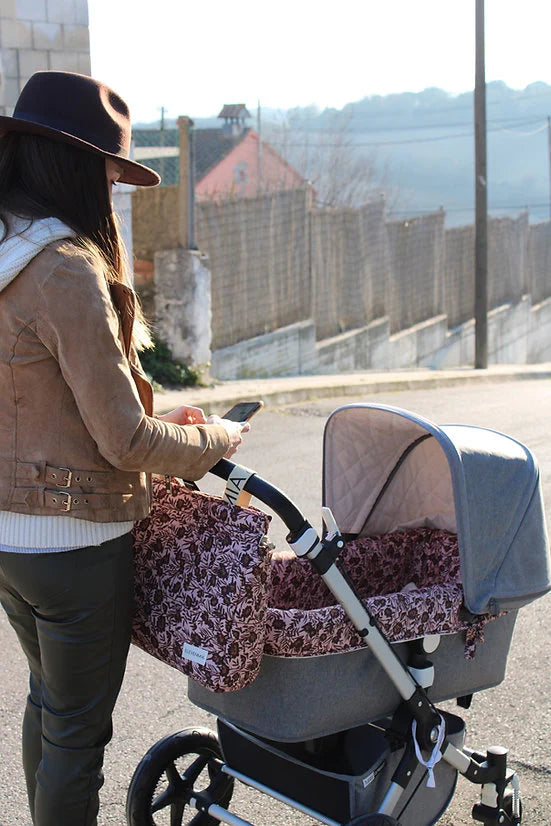 Carrycot Cover Beige Arpi + Beige Muslin