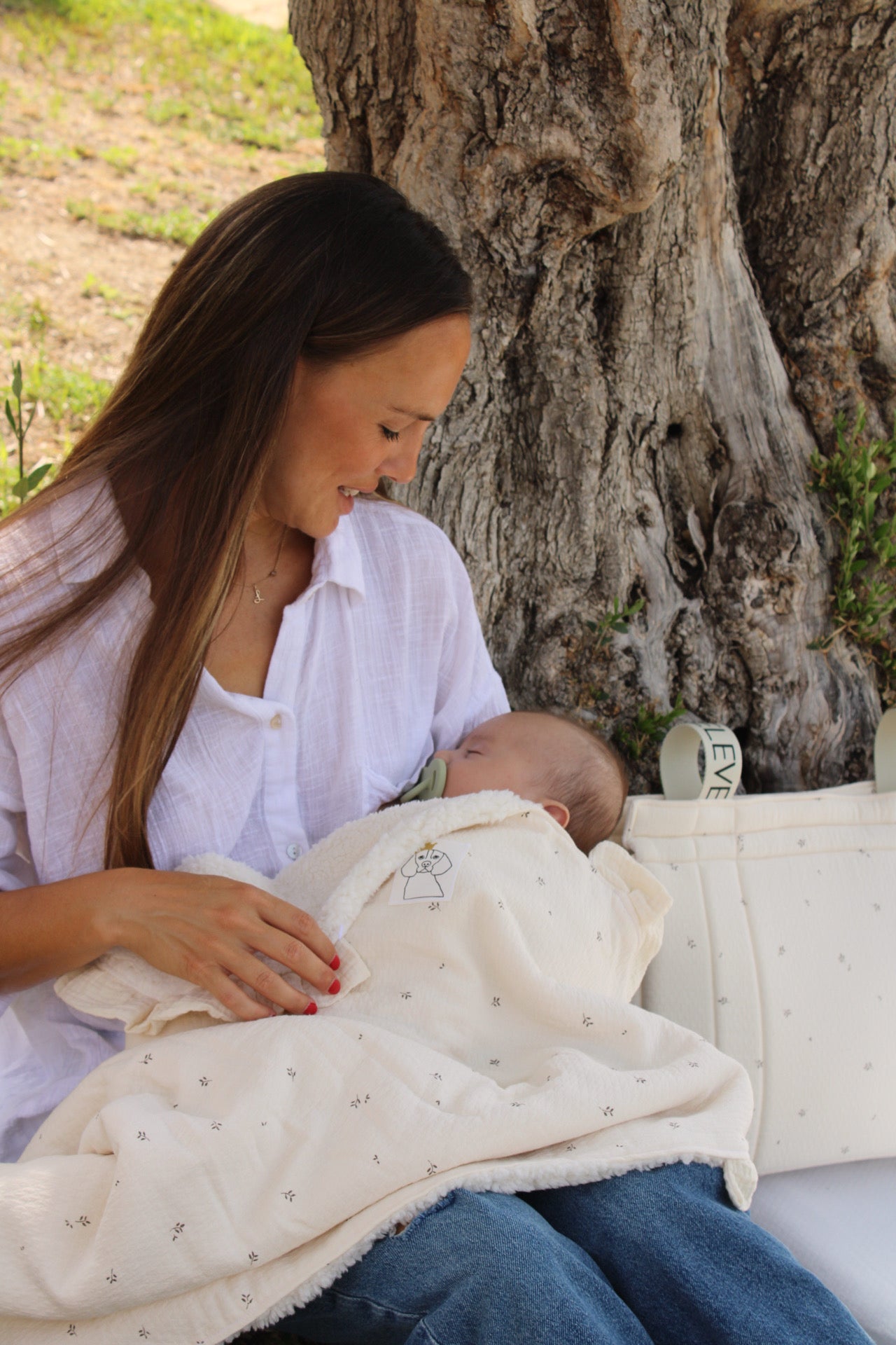 Manta Nature Estampado + Borreguito