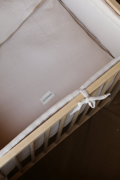 Beige Muslin Matress Crib Bag 60x120