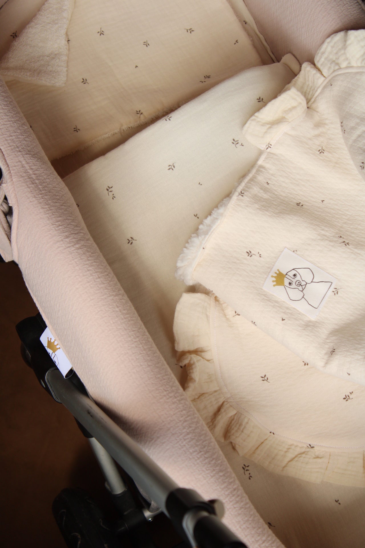 Vestidura Cochecito Dolby Pepper + Gasa Cruda Reversible