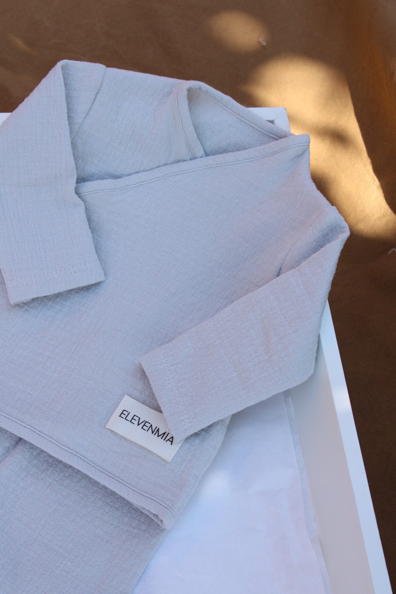 Ensemble chemise croisée gris Dolby + leggings gris Dolby