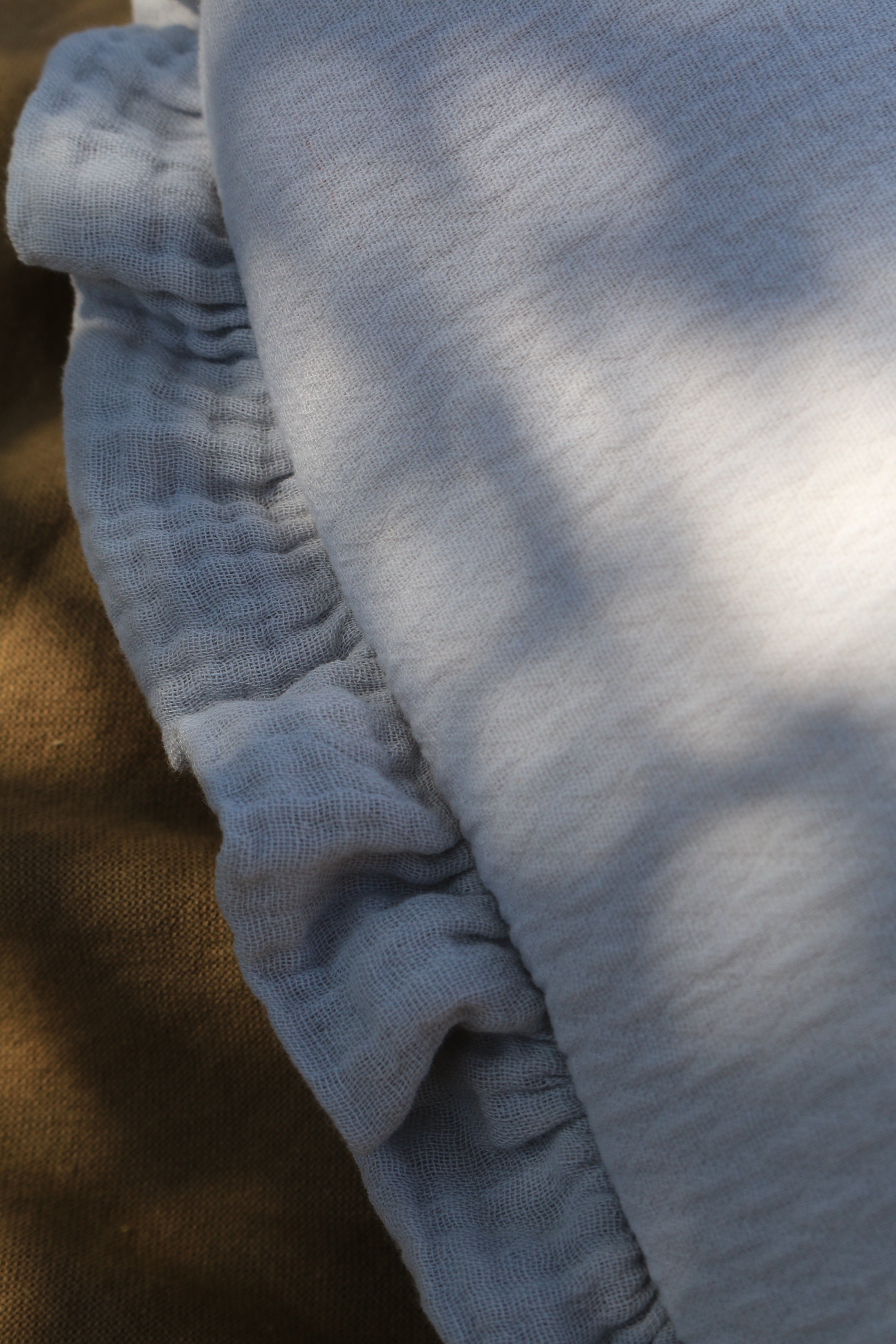  Ruffled Vichy Grey Toiletry Bag