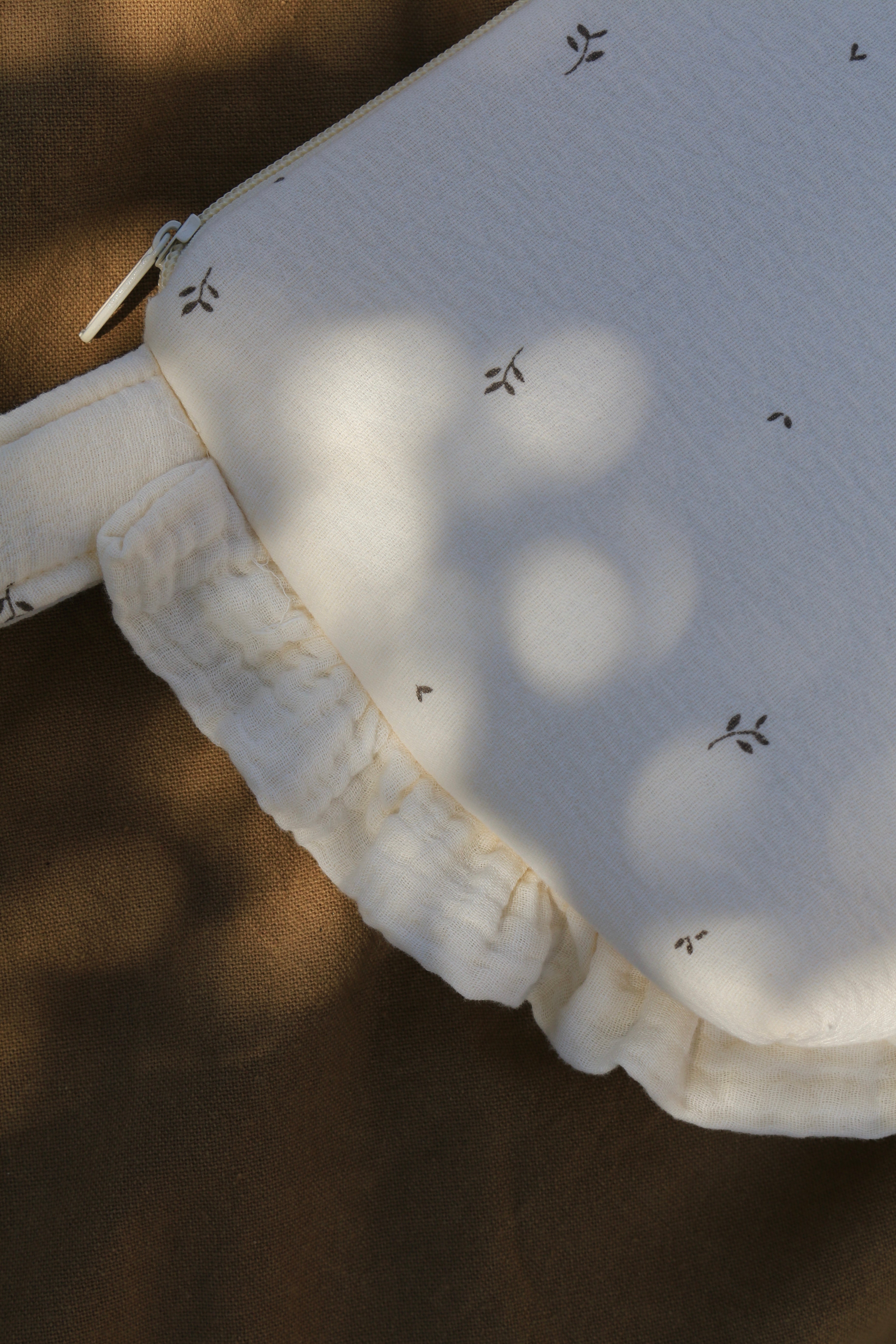  Ruffled Vichy Grey Toiletry Bag