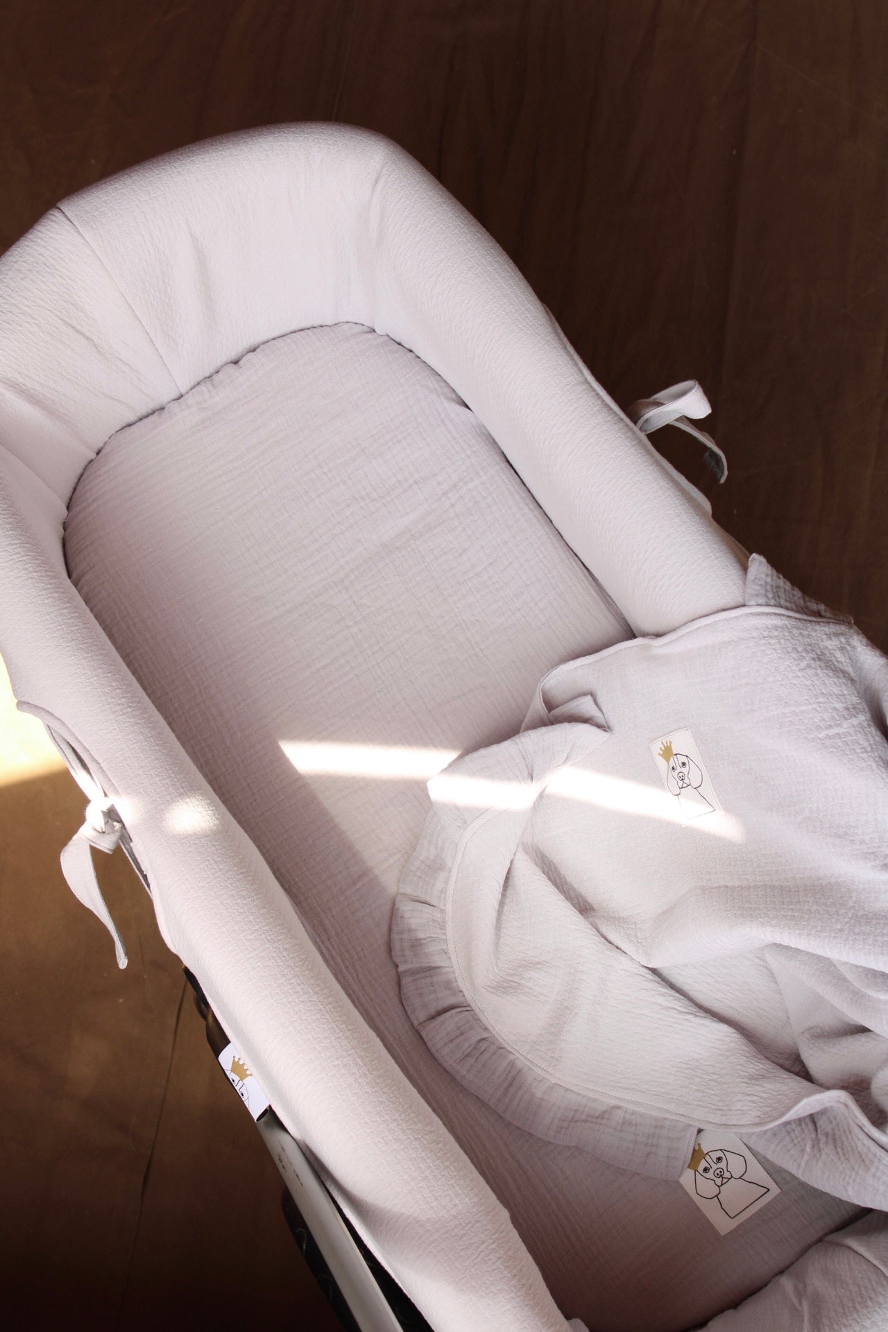 Vestidura Cochecito Dolby Gris + Gasa Cruda Reversible