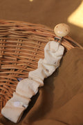 Grey Muslin Pacifier Holder