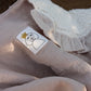 Beige Muslin + Mía Ruffle Cooing