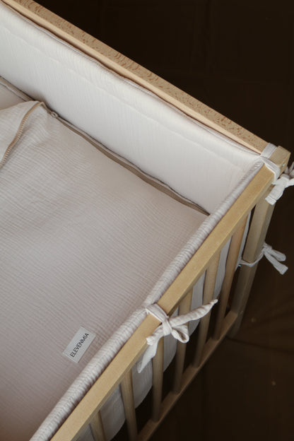 Beige Muslin Matress Crib Bag 60x120