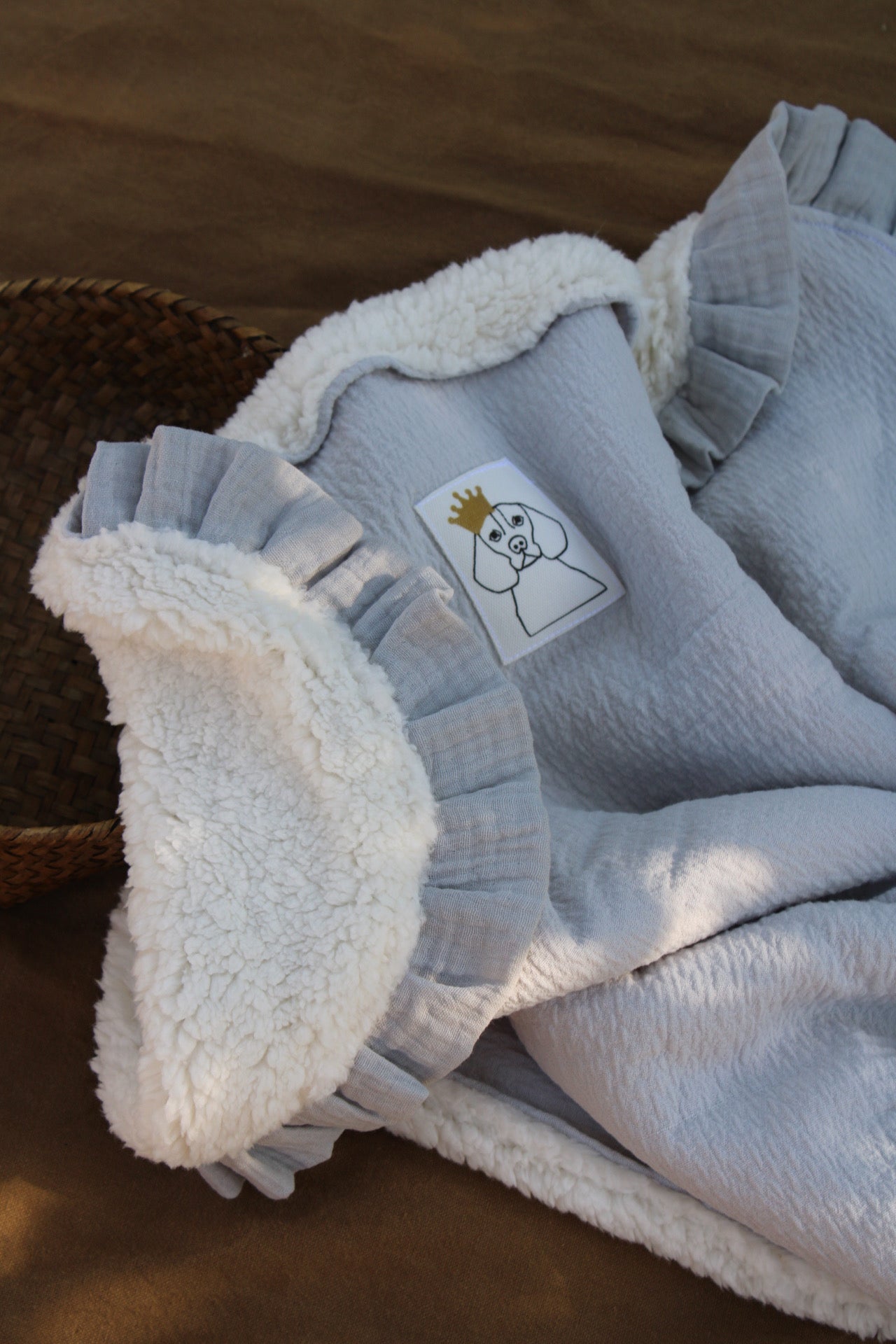 Manta Dolby Gris + Borreguito