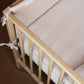 Beige Muslin Crib Protector 60x120