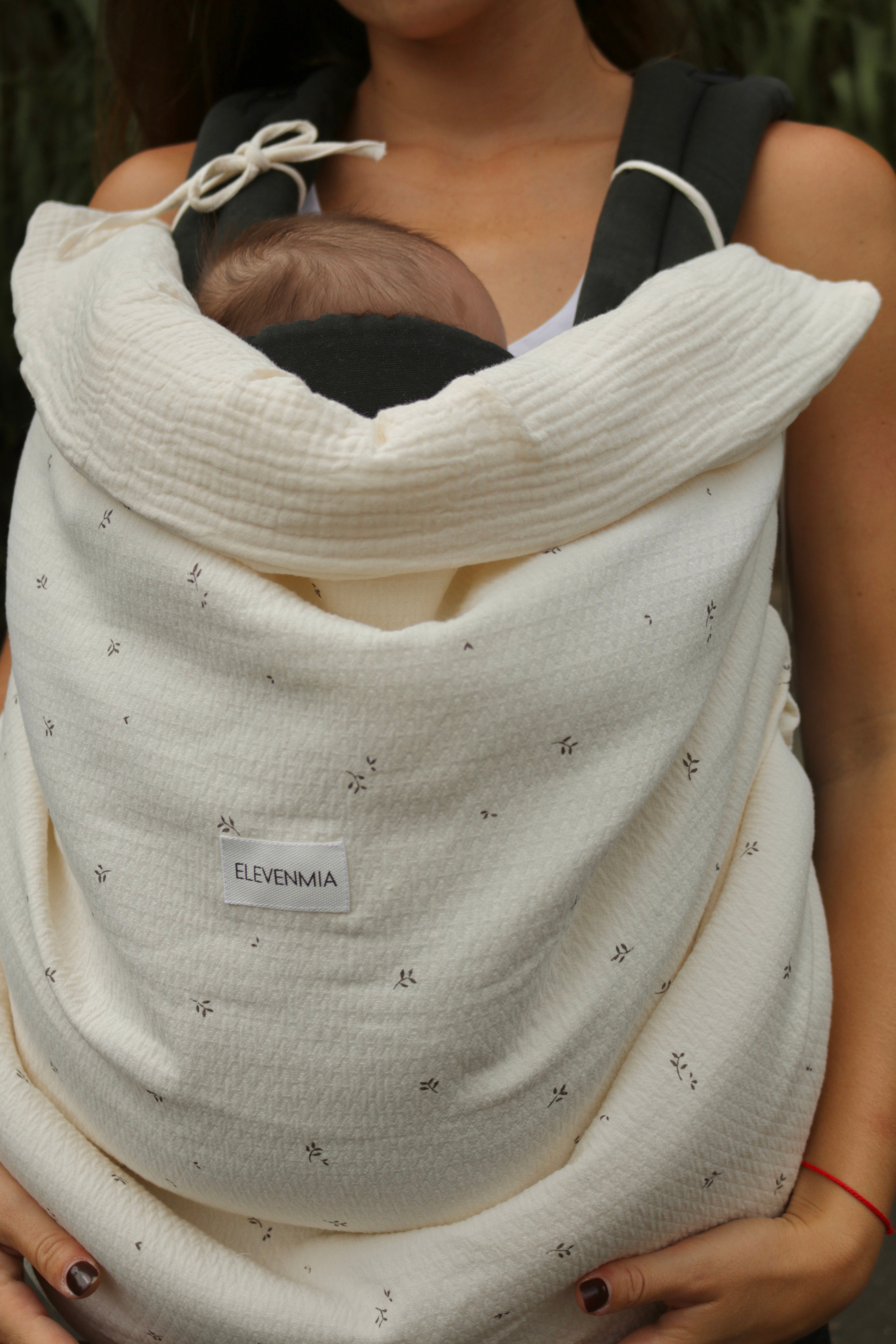 Écharpe de portage Nature à imprimé réversible