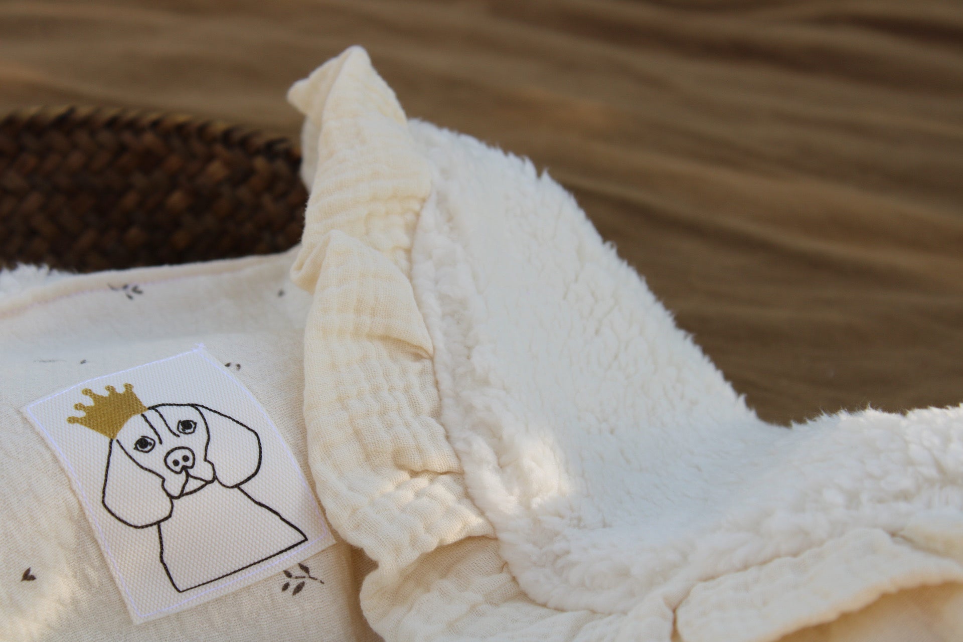 Manta Nature Estampado + Borreguito