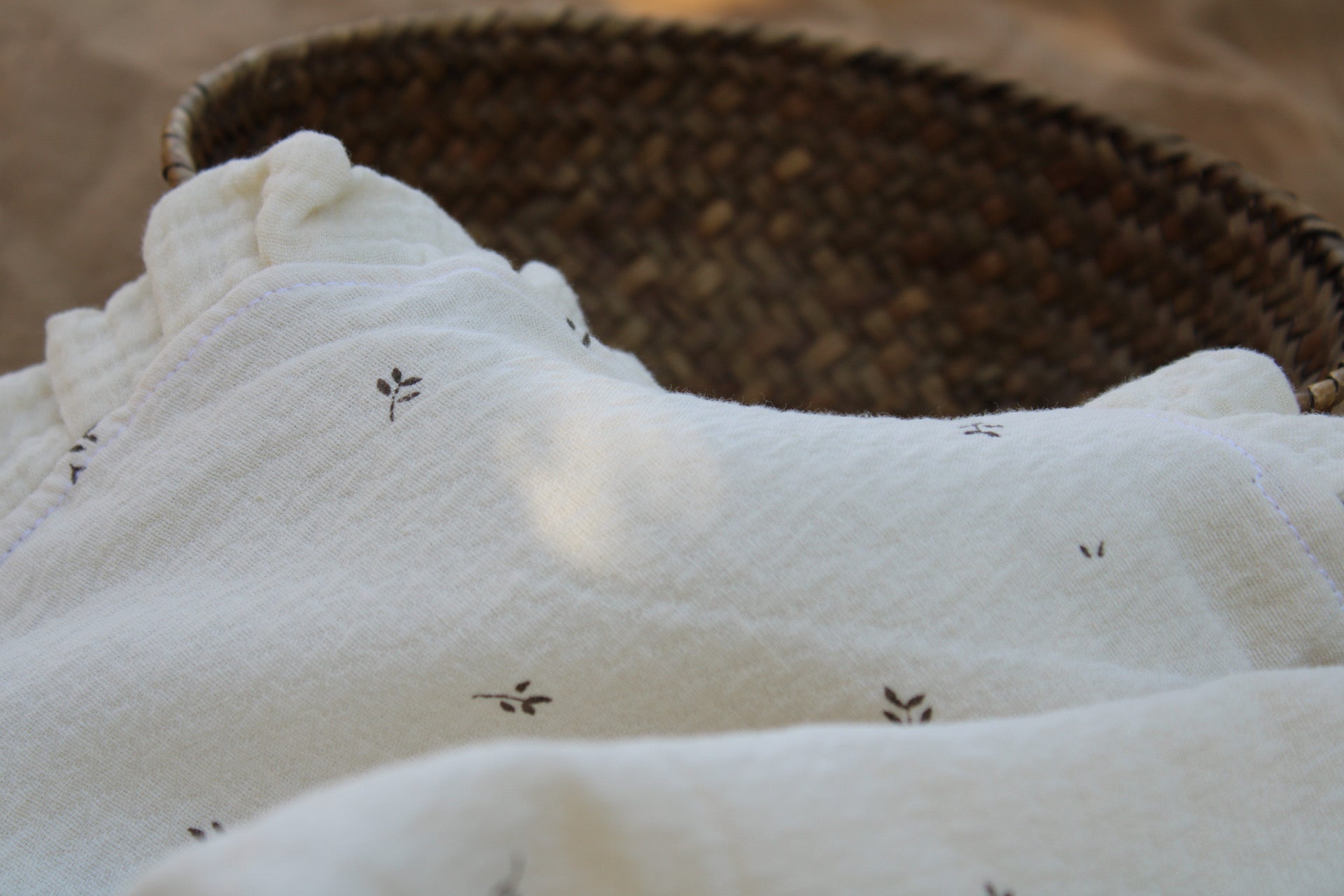 Arrullo Nature Estampado + Volante Gasa Cruda