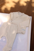 Beige Muslin New Born Set