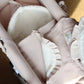 Beige Muslin + Mía Ruffle Cooing