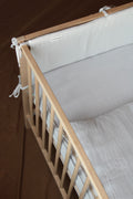Beige Muslin Crib Protector 60x120
