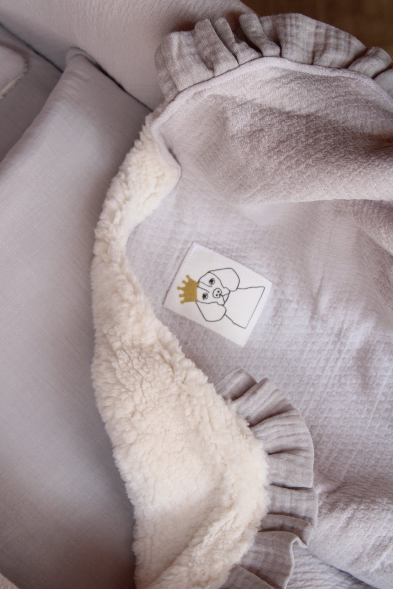 Manta Dolby Gris + Borreguito