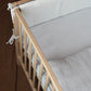 Beige Muslin Crib Protector 60x120