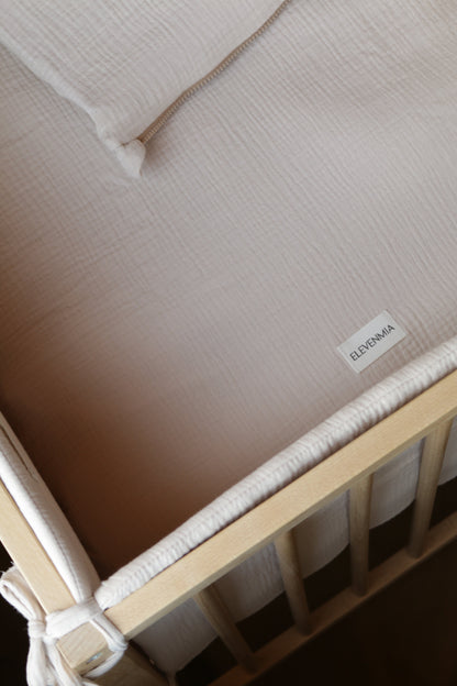 Beige Muslin Matress Crib Bag 60x120