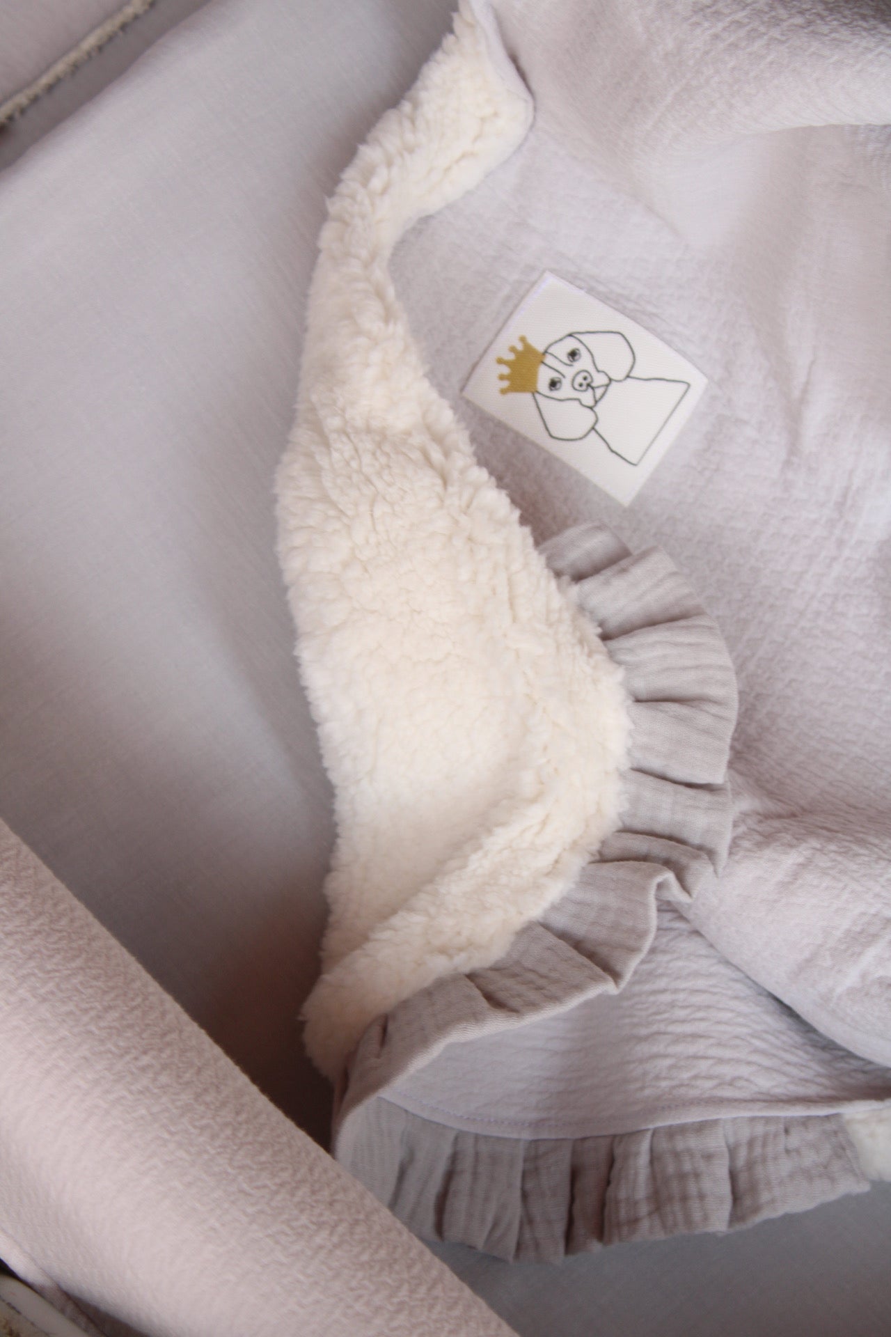 Manta Dolby Gris + Borreguito