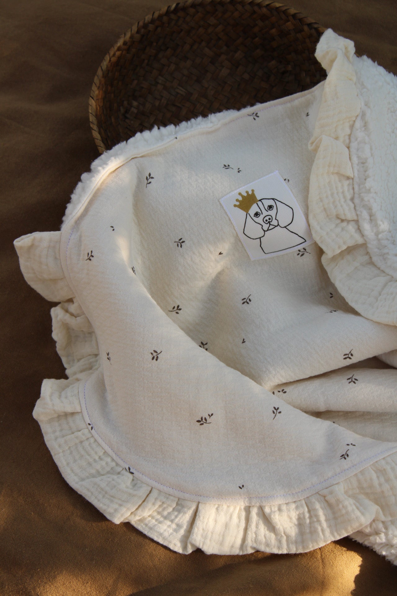 Manta Nature Estampado + Borreguito