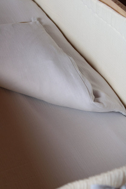 Grey Muslin Matress Crib Bag 70x140