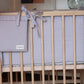 Grey Vichy Crib Protector 70x140