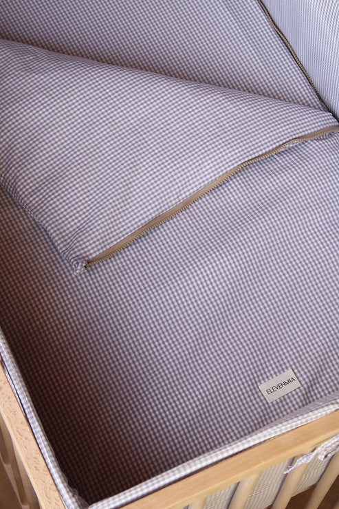 Grey Vichy Matress Crib Bag 70x140