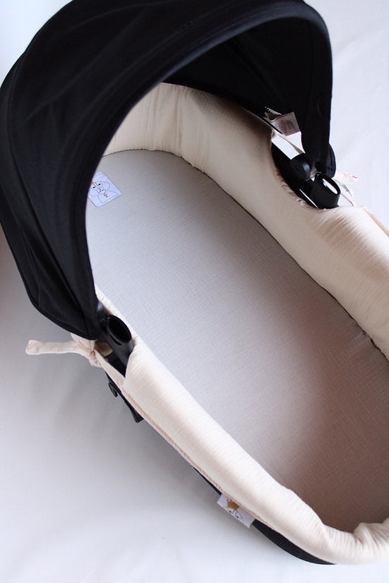 Drap-housse en gaze gris fumé