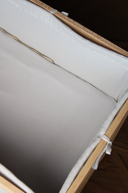 Grey Muslin Matress Crib Bag 70x140