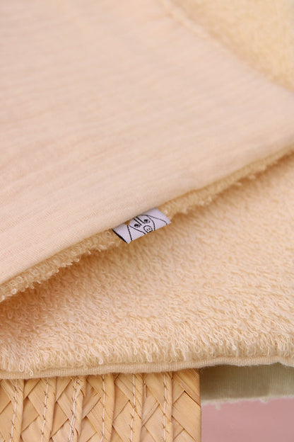 Beige Muslin Drool Pad