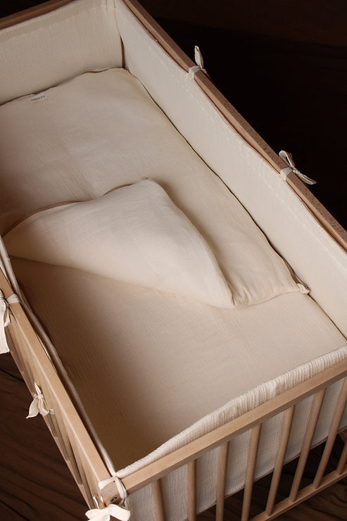 Beige Muslin Matress Crib Bag 60x120