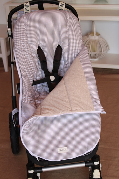 Saco Silla Cochecito Vichy Gris