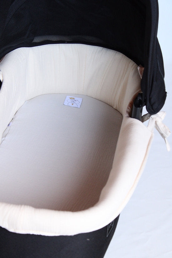 Drap-housse en gaze gris fumé