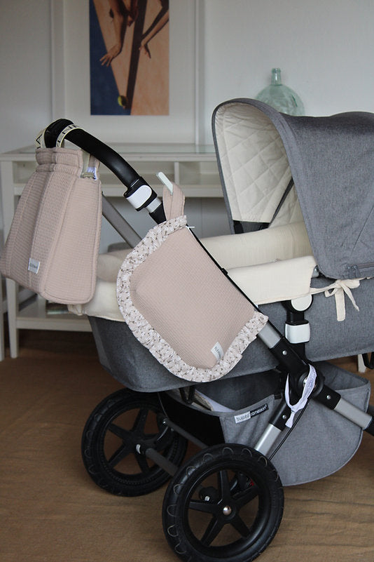  Ruffled Stone Brown Arpi + Muslin Toiletry Bag