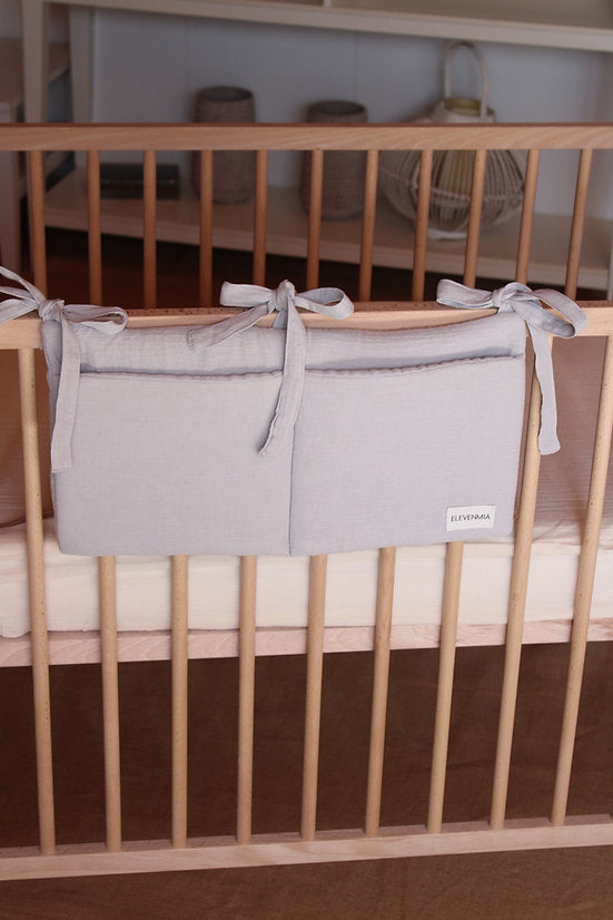Organizador de cuna Gasa Gris
