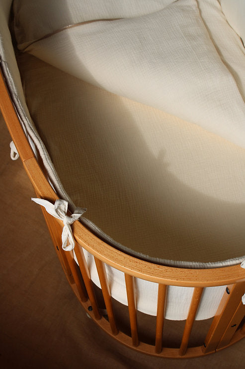 Sac ajusté pour berceau Stokke en gaze brute