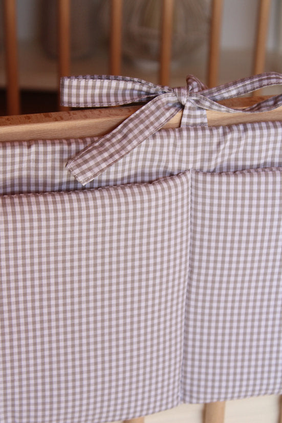 Organizador de cuna Vichy Gris