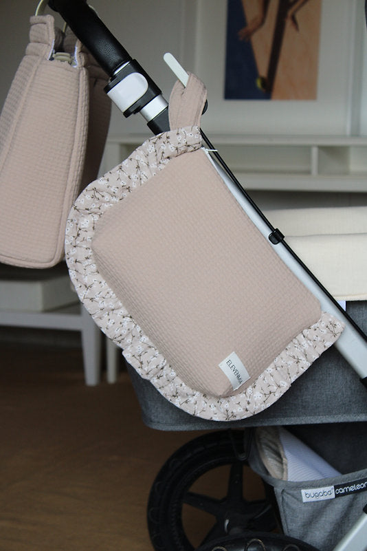  Ruffled Stone Brown Arpi + Muslin Toiletry Bag